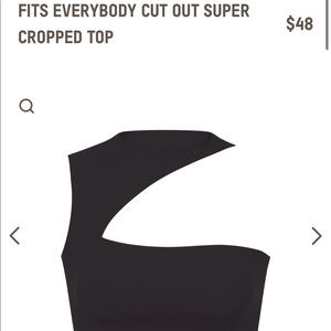Everybody fits cut out super cropped top. Nwt. Accepting offers :)